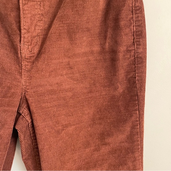 Old Navy Higher High Rise Flare Corduroy Pants Petite 8 – Rust Brown - Picture 7 of 8
